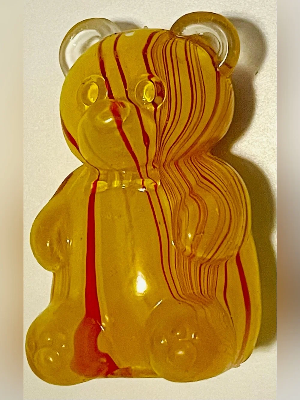 Gummy Bear Squishy Toy - Gold & Red